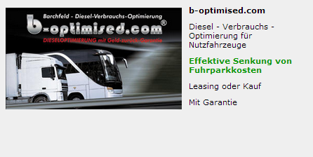 Diesel - Verbrauchs - Optimierung für Nutzfahrzeuge